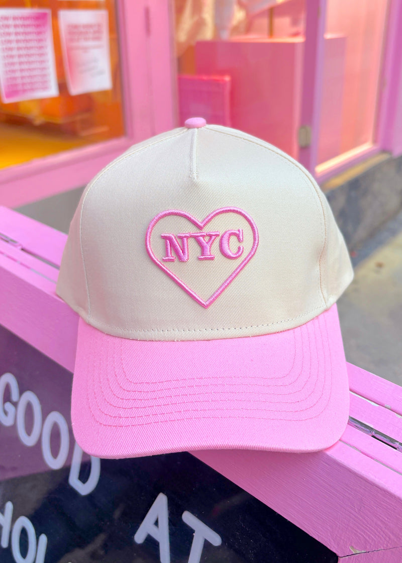 NYC Heart Embroidered Trucker Hat