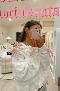Elodi Pink Bows Sweater