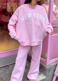 New York Baby Pink Mockneck