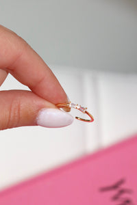 Gold Skinny Bow Ring