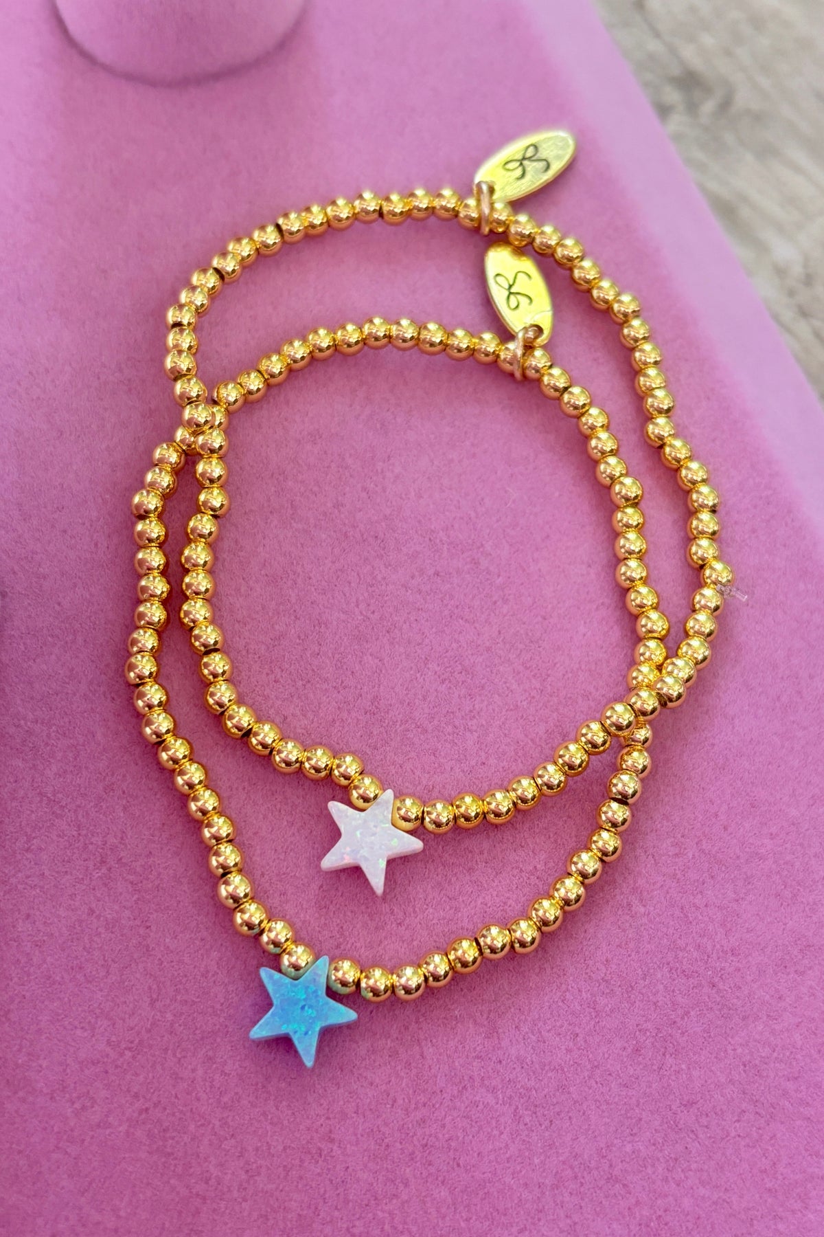 Opal Medium Star 18k Gold Bracelet