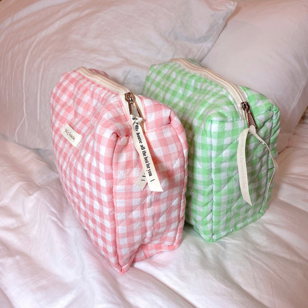 Amber Pink Plaid Bag