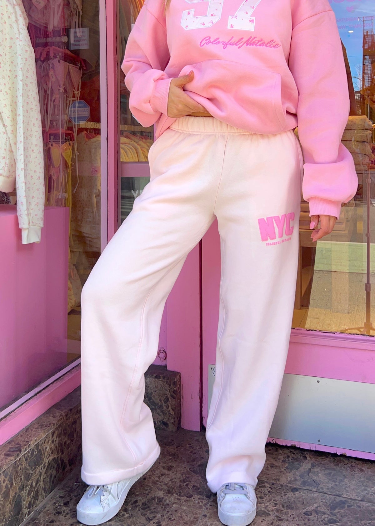 NYC Light Pink Sweatpants