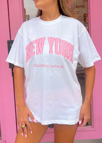 New York White Heavyweight T-Shirt