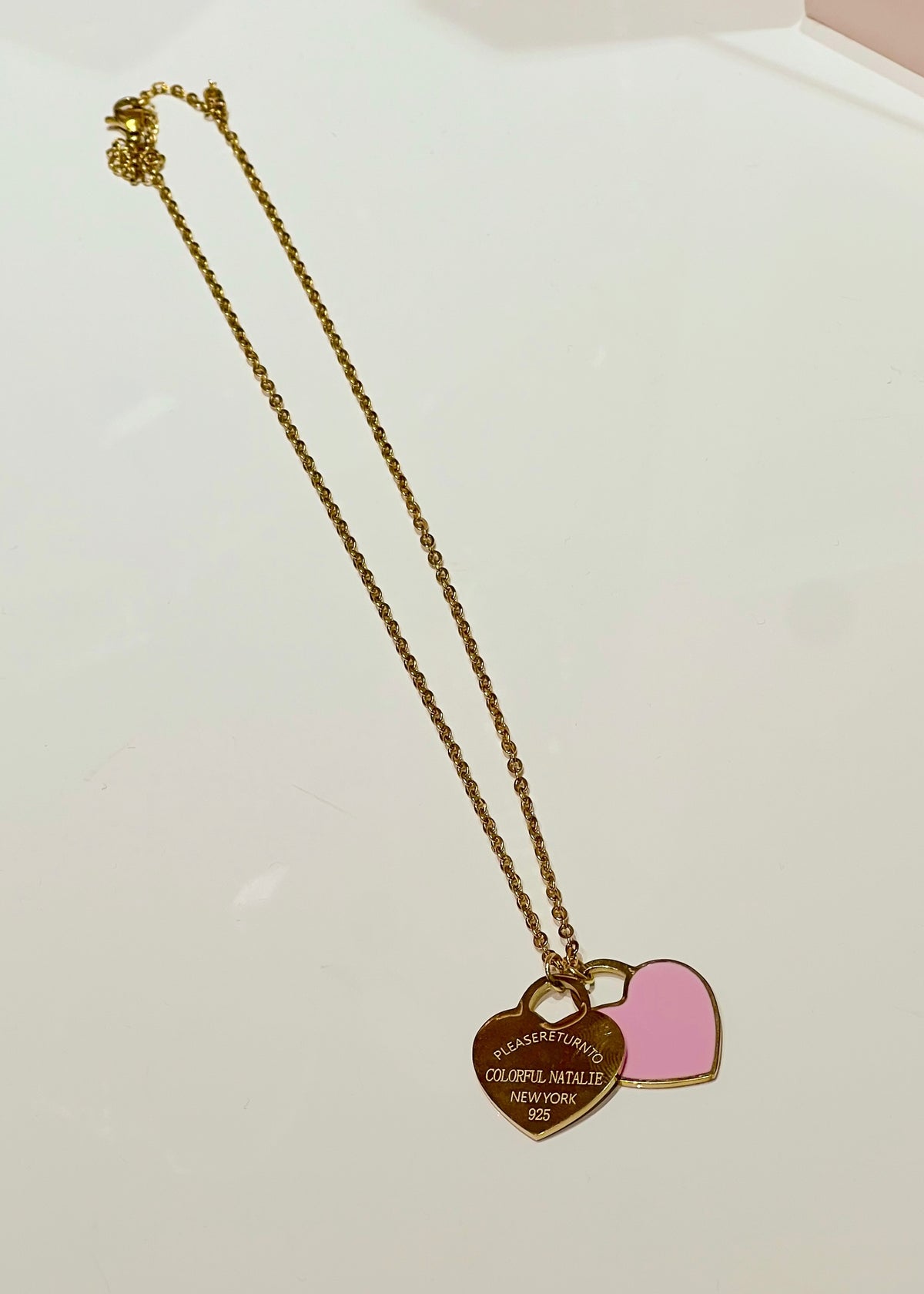 Pink Return To Heart Necklace