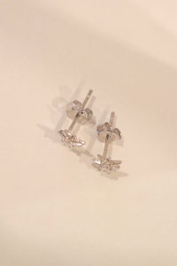 Sterling Silver Shining Star Studs