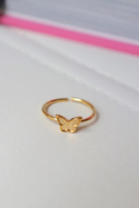 Gold Butterfly Ring