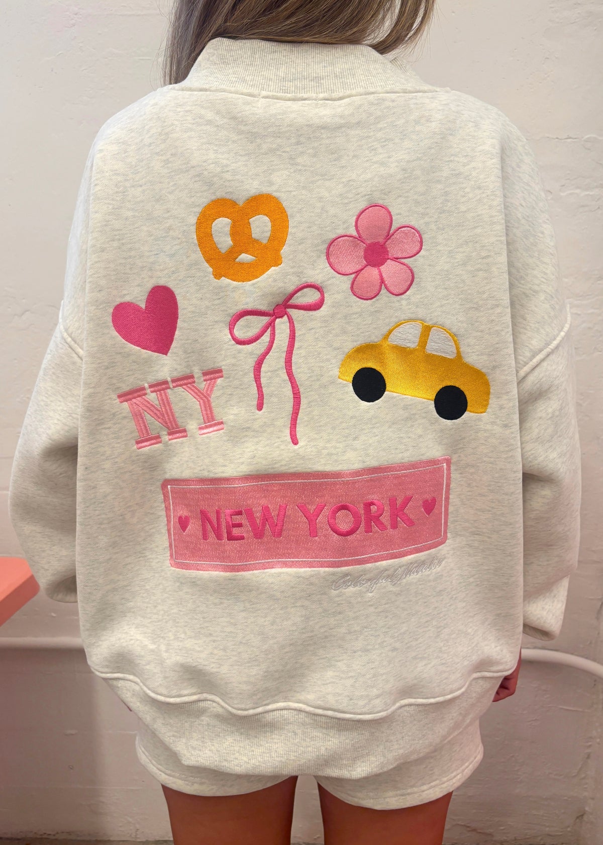 NY Themed Heart Mockneck