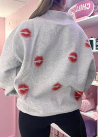 Red Kisses Airbrushed Crewneck - CAMAIR x CN