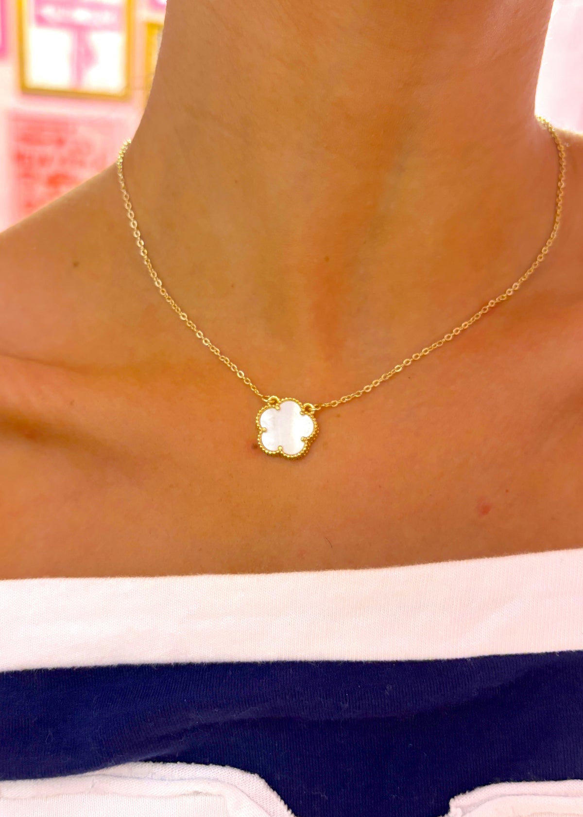Gold Clover Necklace