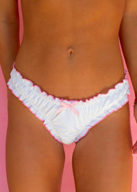 Phillipa White Ruched Bikini Bottom