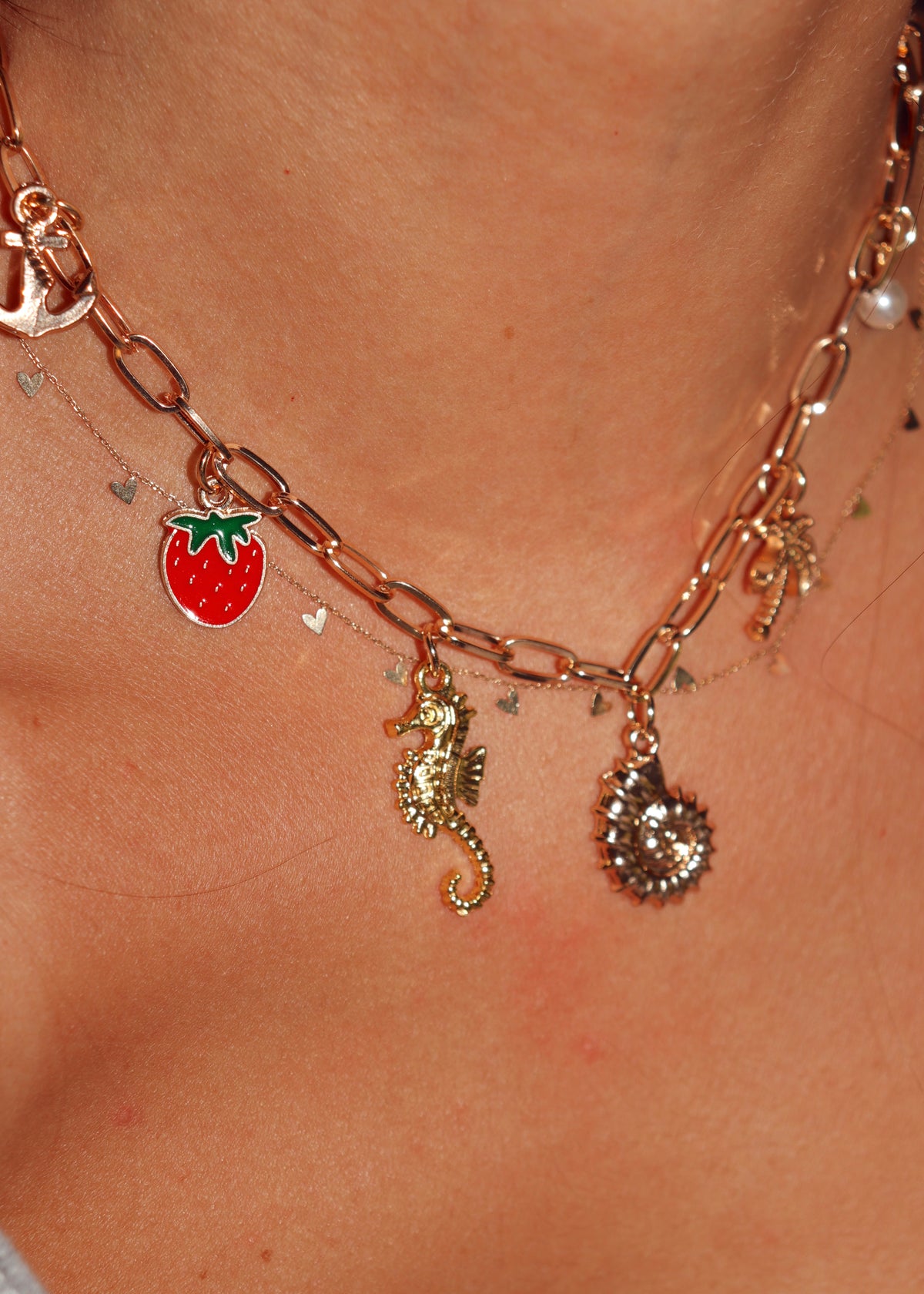 Berries at the Beach Charm Necklace