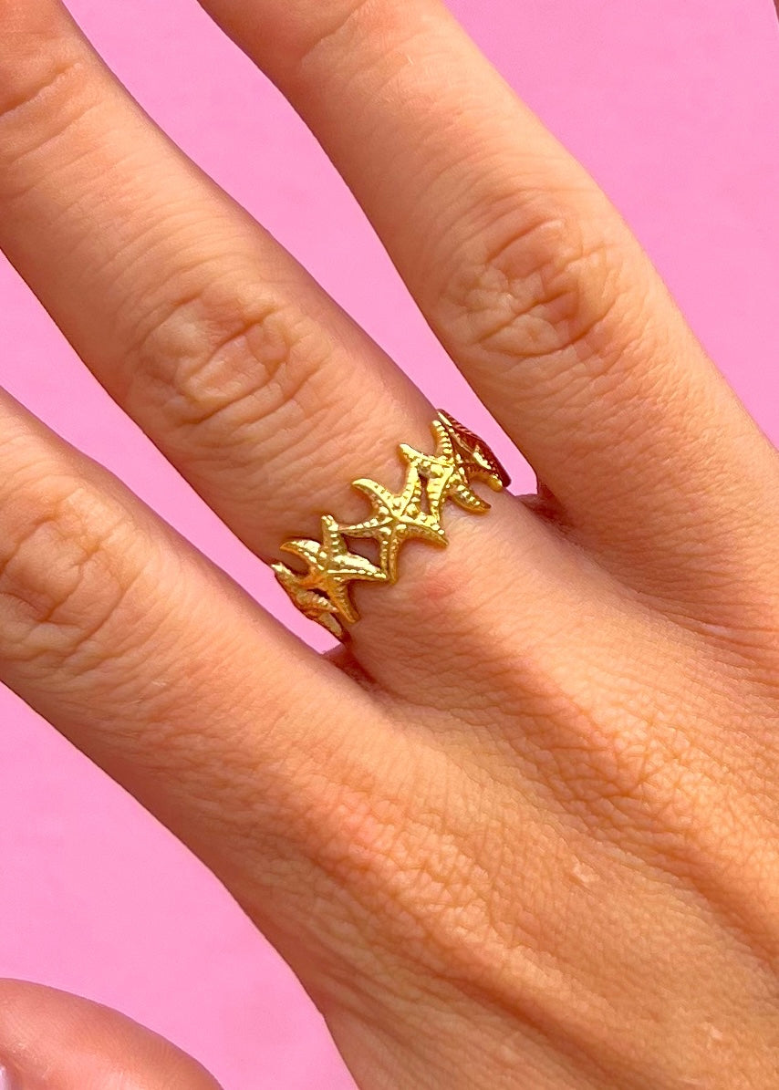 Starfish Gold Ring