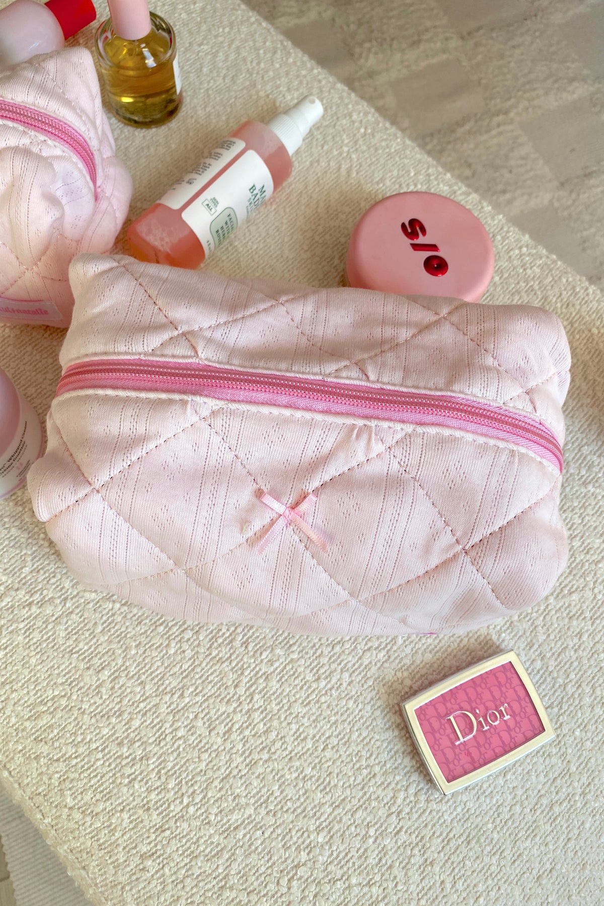 Pink Babe Large Makeup Bag