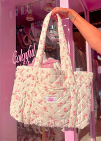 Floral Cutie Quilted Tote