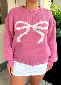 Penelope Pink Bows Sweater