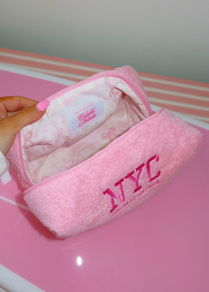 Pink Terry NYC Makeup Bag