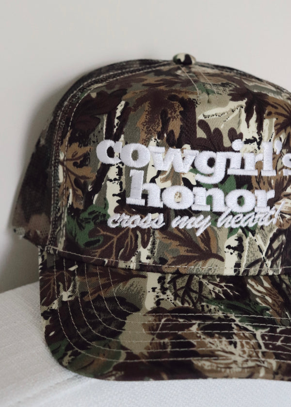Cowgirls Honor Camo Trucker Hat