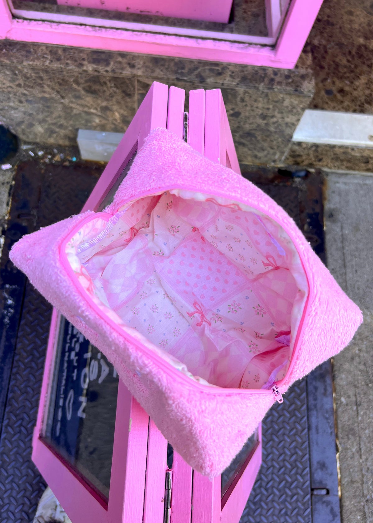 Pink Terry NYC Makeup Bag