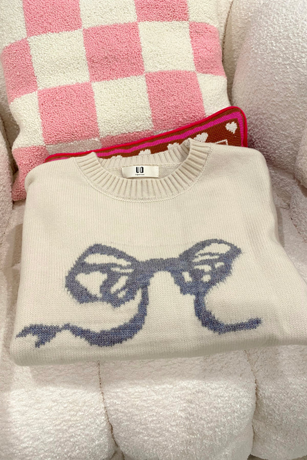 Preorder: Missy Blue Bow Sweater