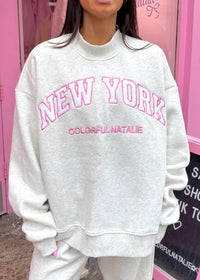 New York Grey Mockneck