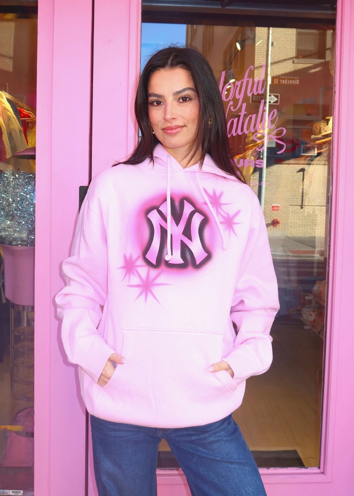 NY Pink Hoodie - CAMAIR x CN