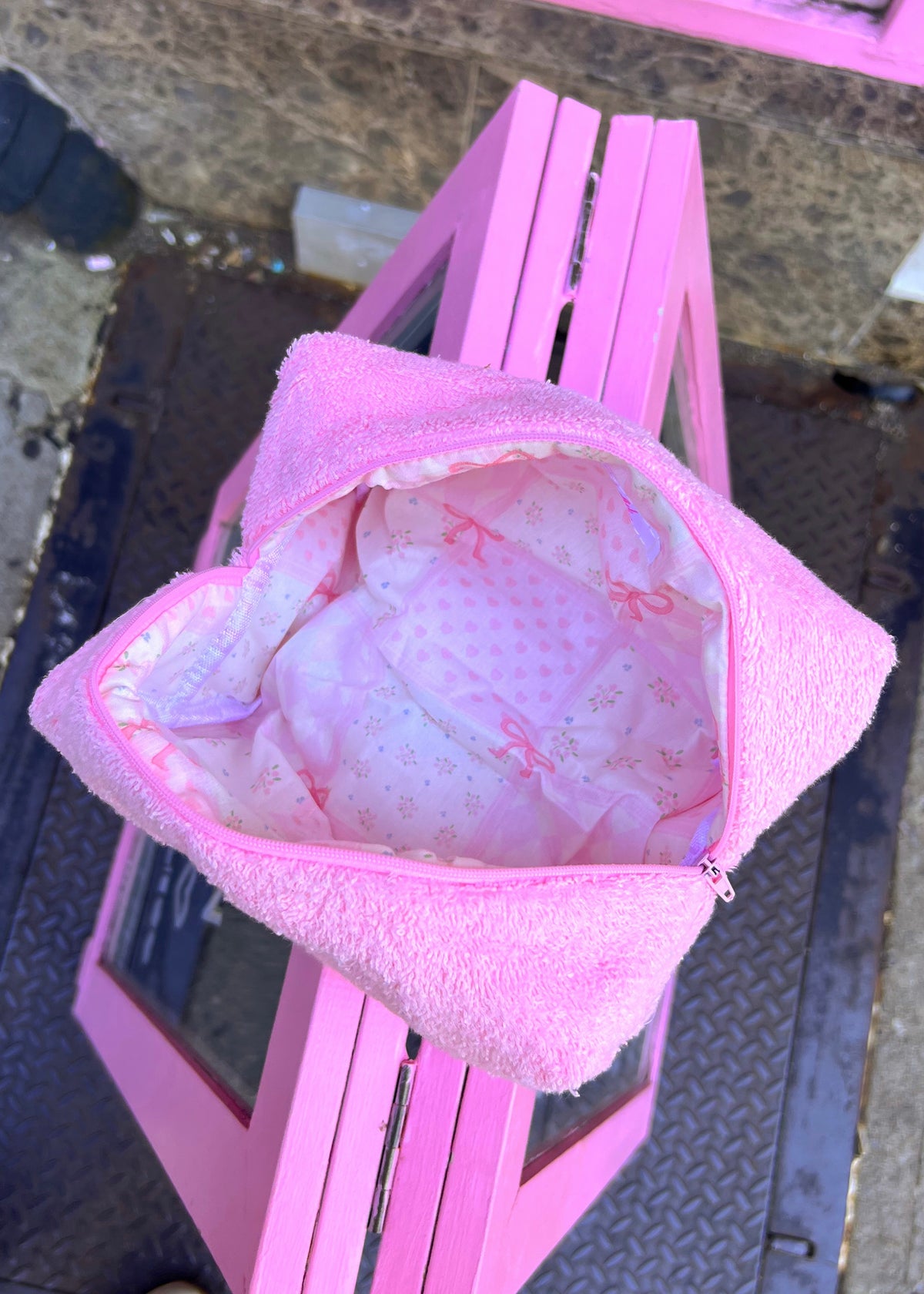 Pink Terry NYC Makeup Bag
