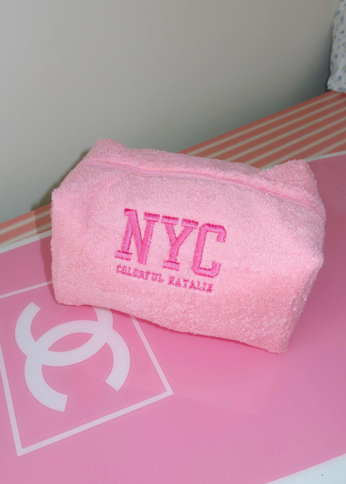 Pink Terry NYC Makeup Bag