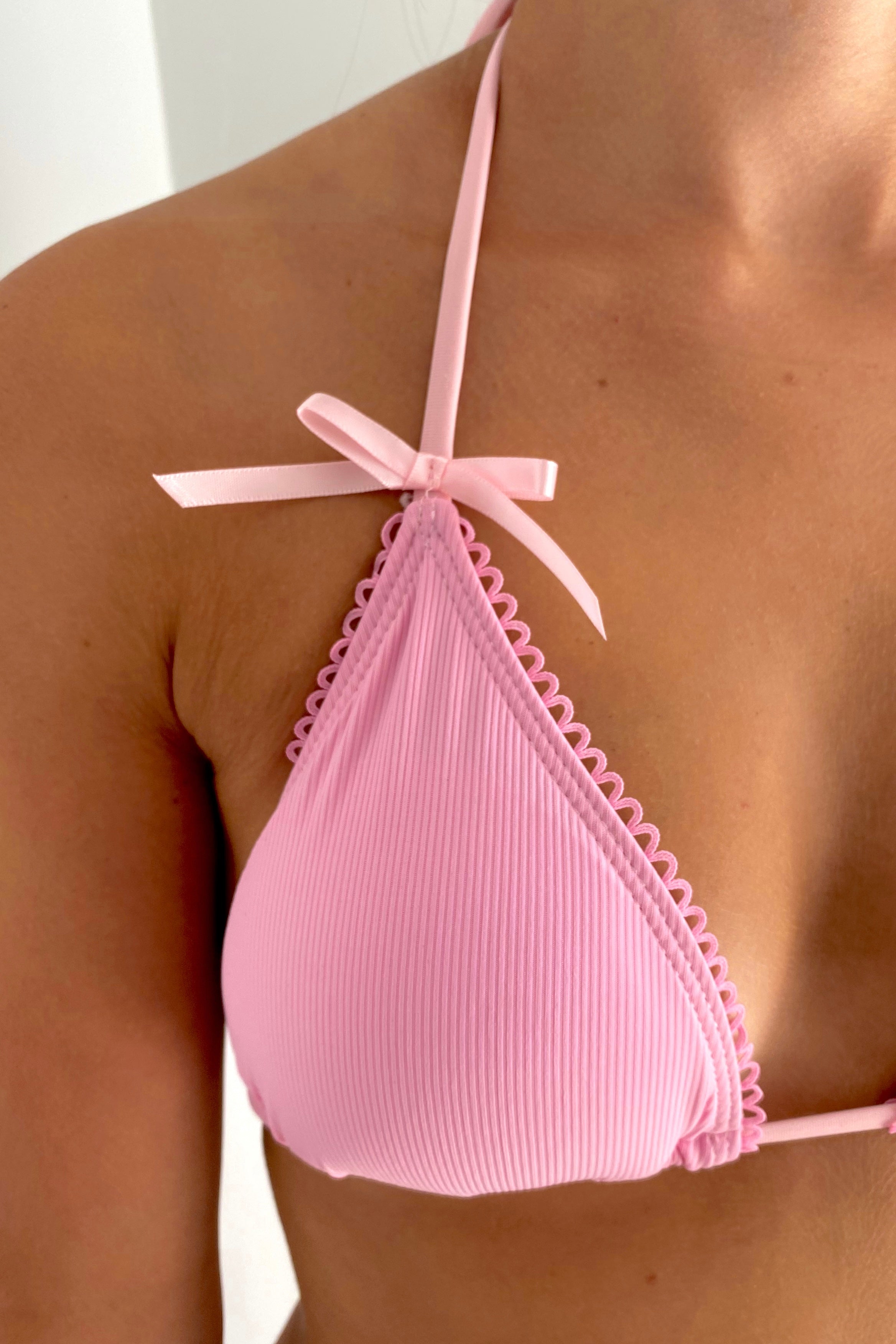 Pink Multi Tie Dye Triangle Bikini Top X16200