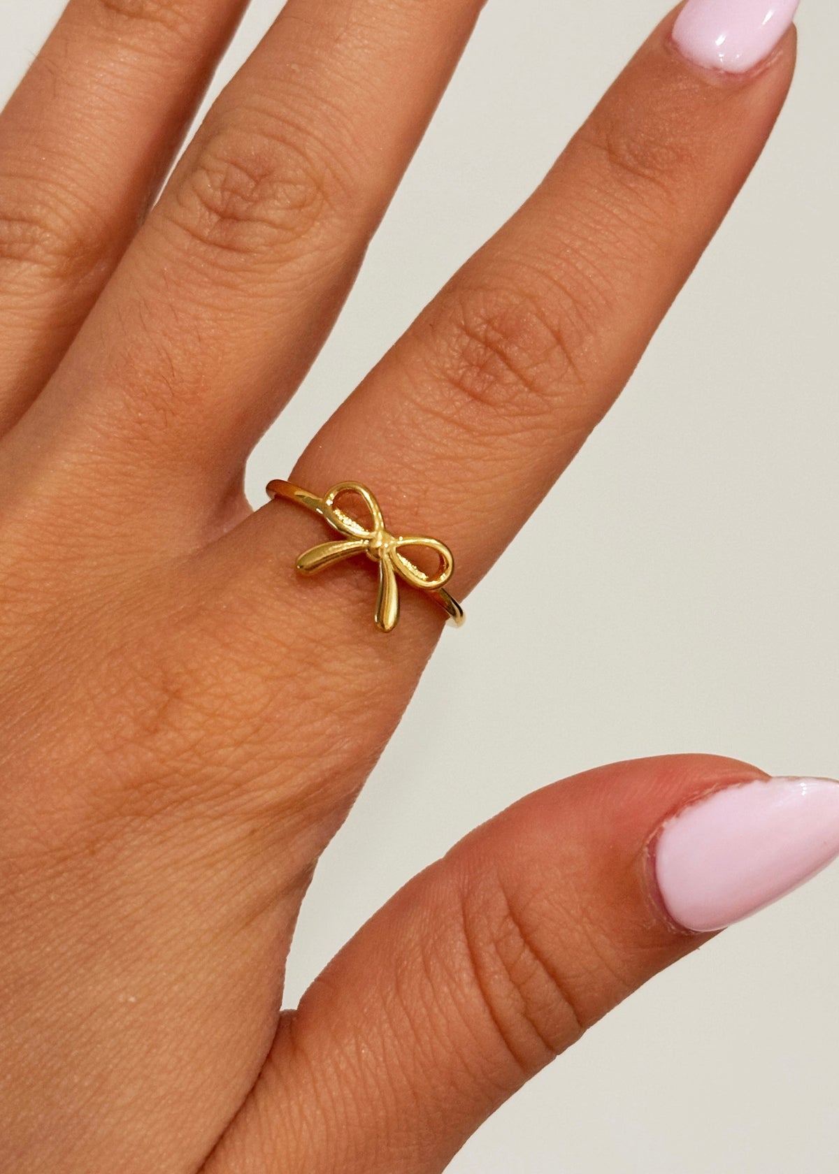 Gold Bow Babe Ring