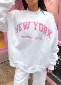 New York White Mockneck
