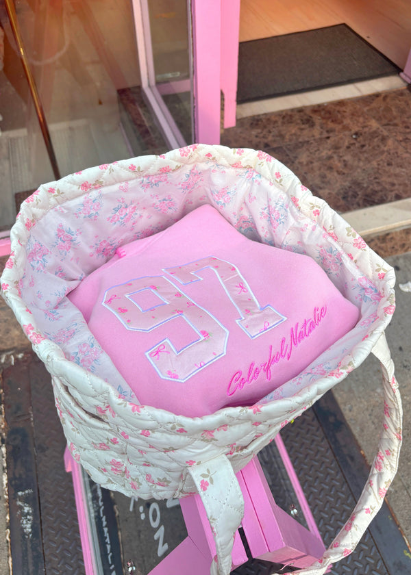 Floral Cutie Quilted Tote