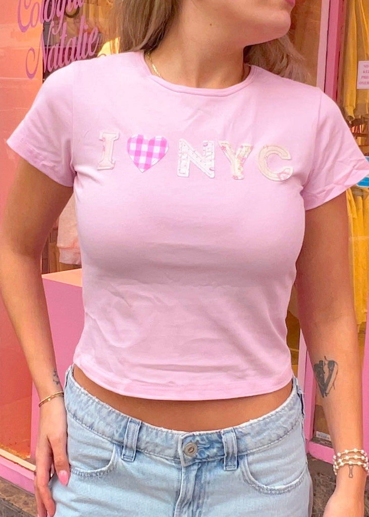 I Heart NYC Pink Baby Tee