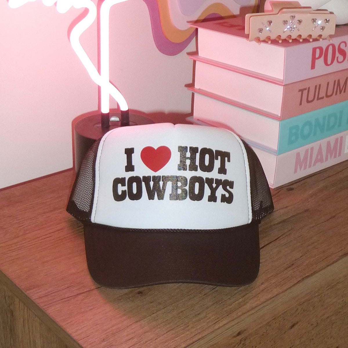 I Love Cowboys Trucker Hat