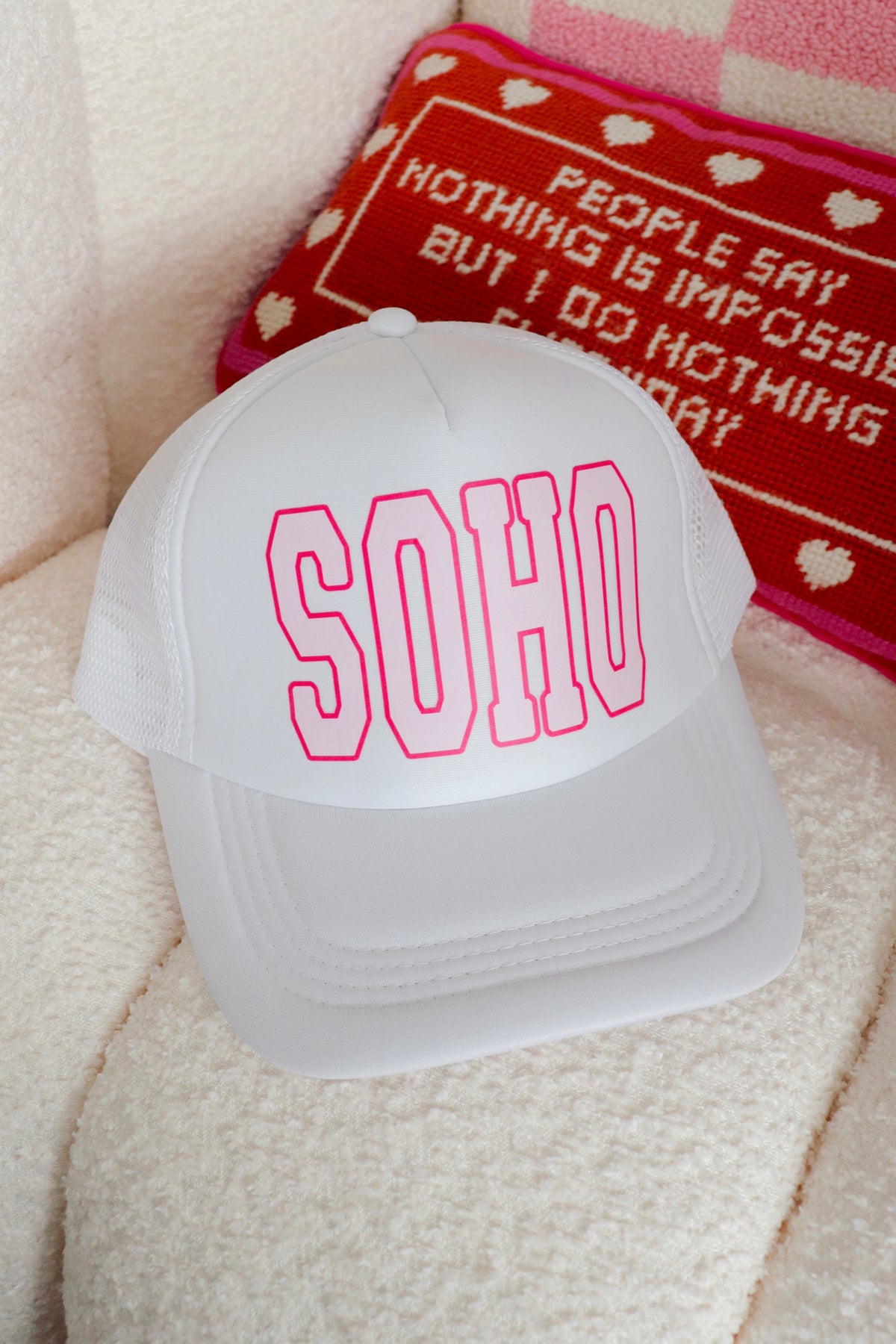 SoHo Pink Trucker Hat
