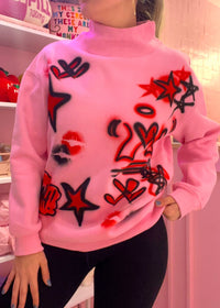 Luv U Airbrushed Crewneck - CAMAIR x CN