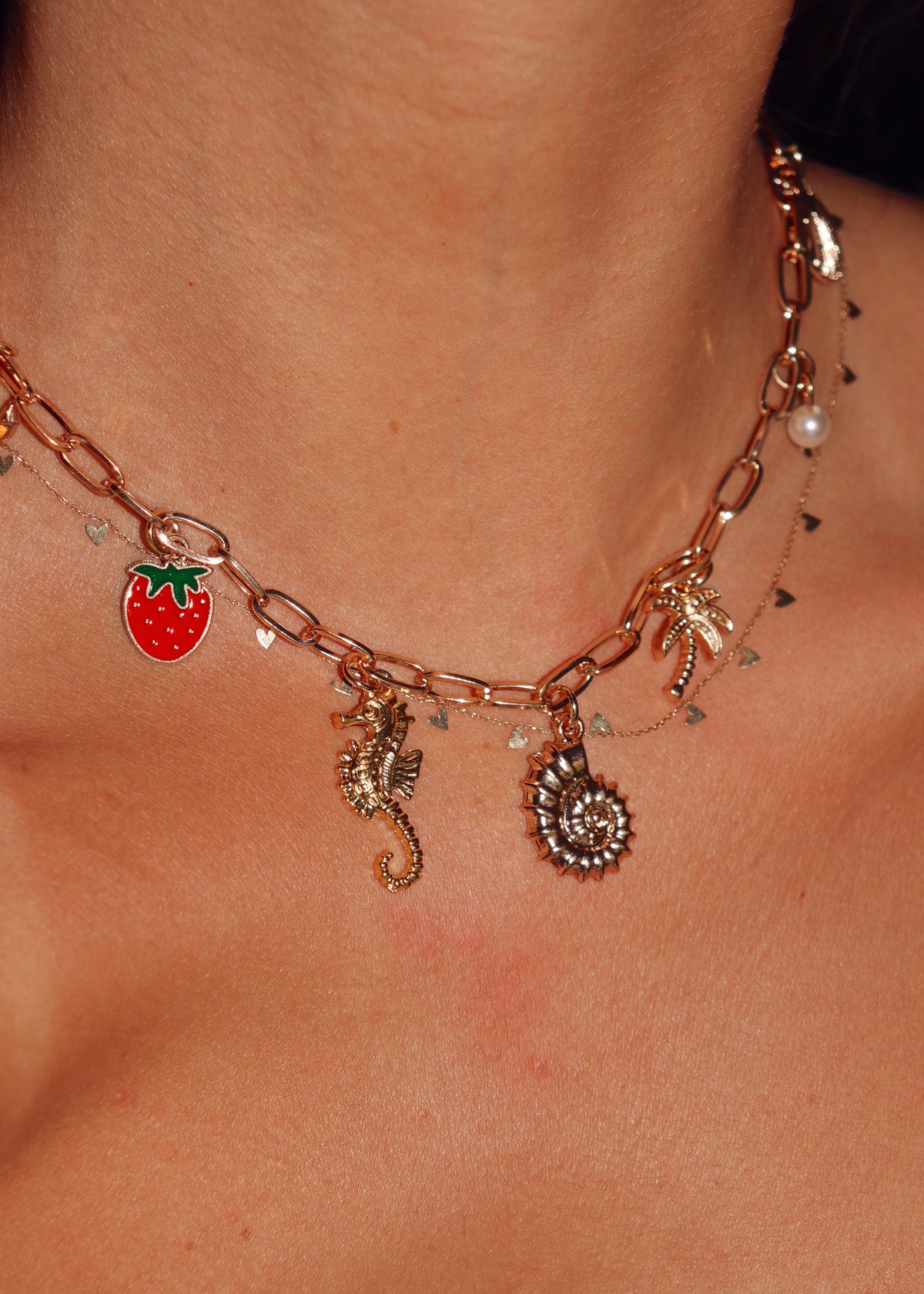 Berries at the Beach Charm Necklace