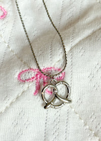 NY Pretzel Silver Necklace