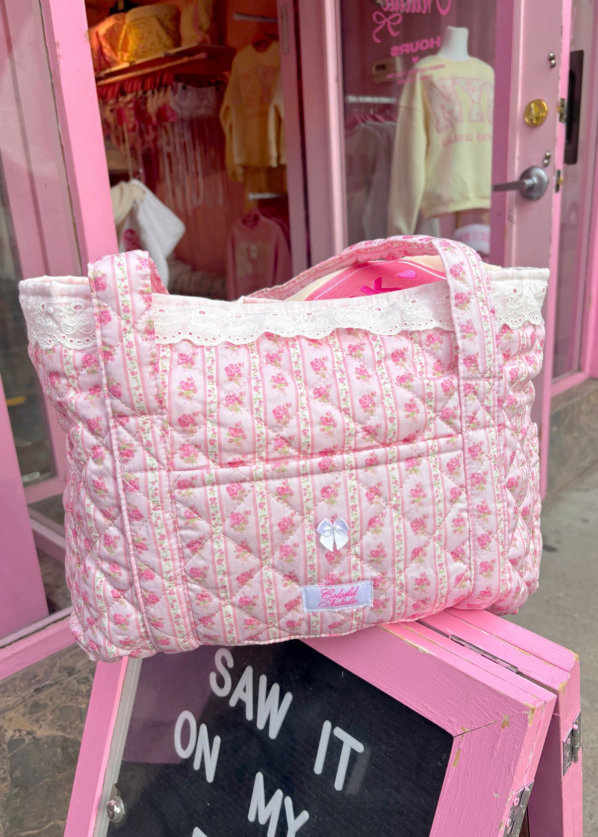 Sweet Dreams Lace Tote