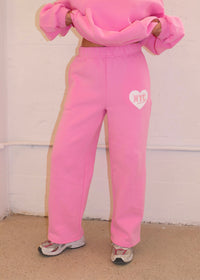 NYC Pink Heart Sweatpants