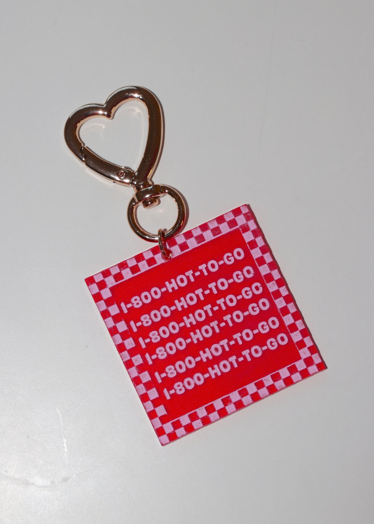 Hot To Go Pizza Keychain