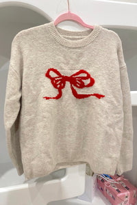 Preorder: Lila Red Bow Sweater