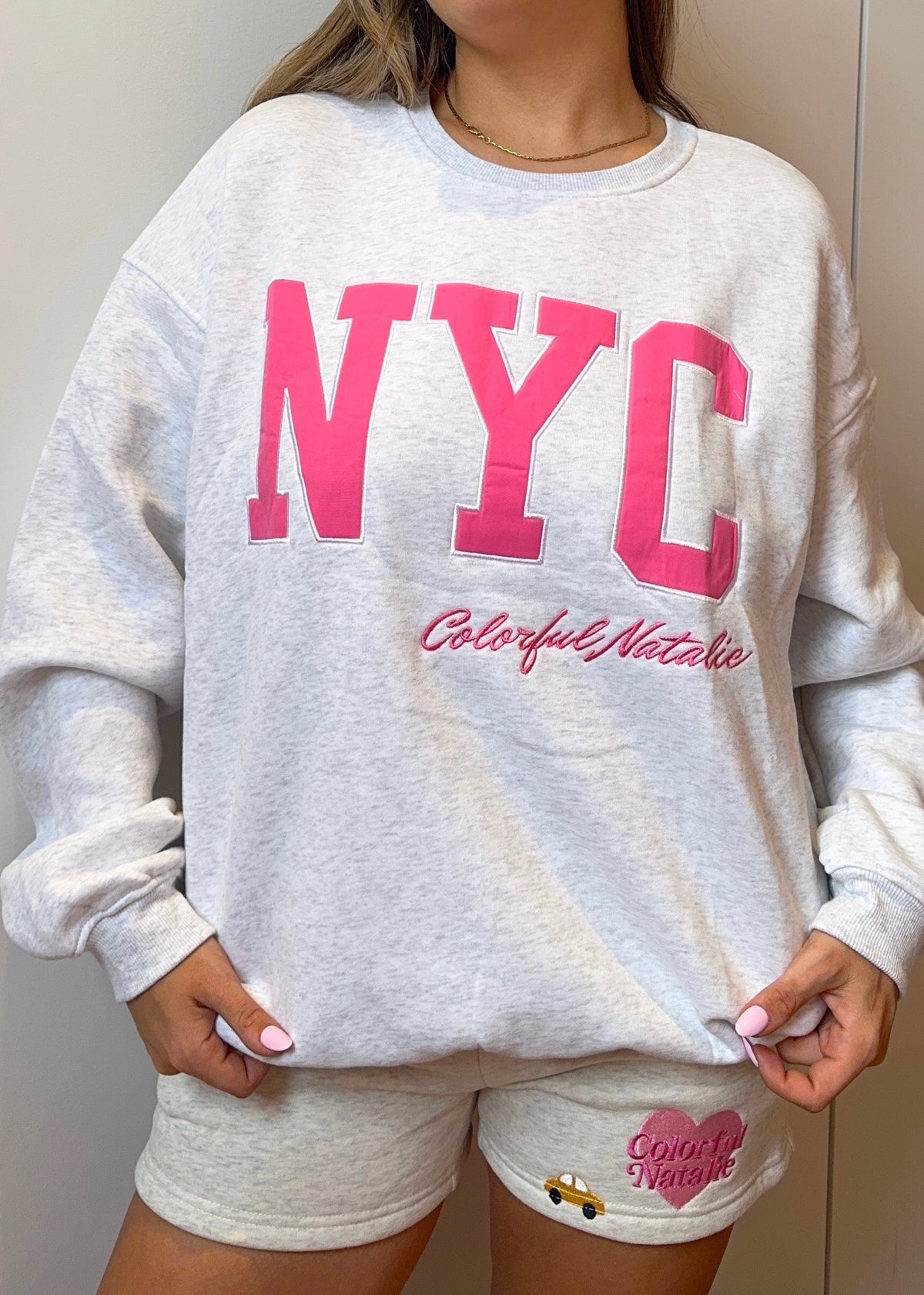 Hot Pink NYC Crewneck