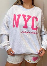 Hot Pink NYC Crewneck