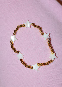 18k Gold Plated Stars Bracelet