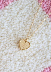 18k Gold Love You More Necklace