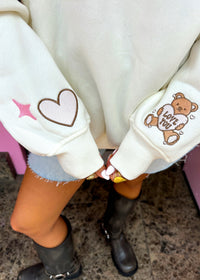 Teddy Bear Embroidered Crewneck