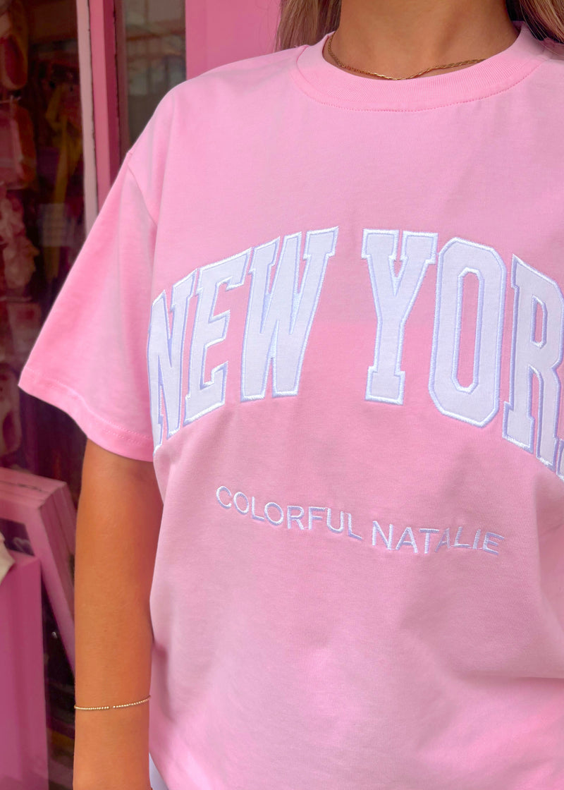 New York Pink Heavyweight T-Shirt