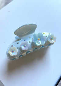 777 Blue Angel Hair Clip