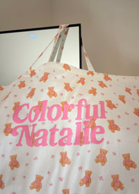 Pink Bears CN Puff XL Tote Bag